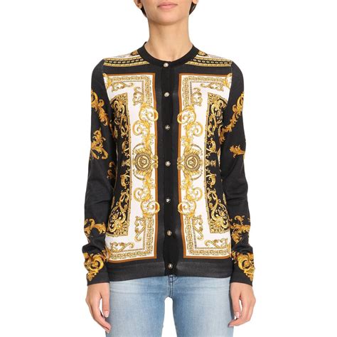 versace cardigan womens|versace sweater price.